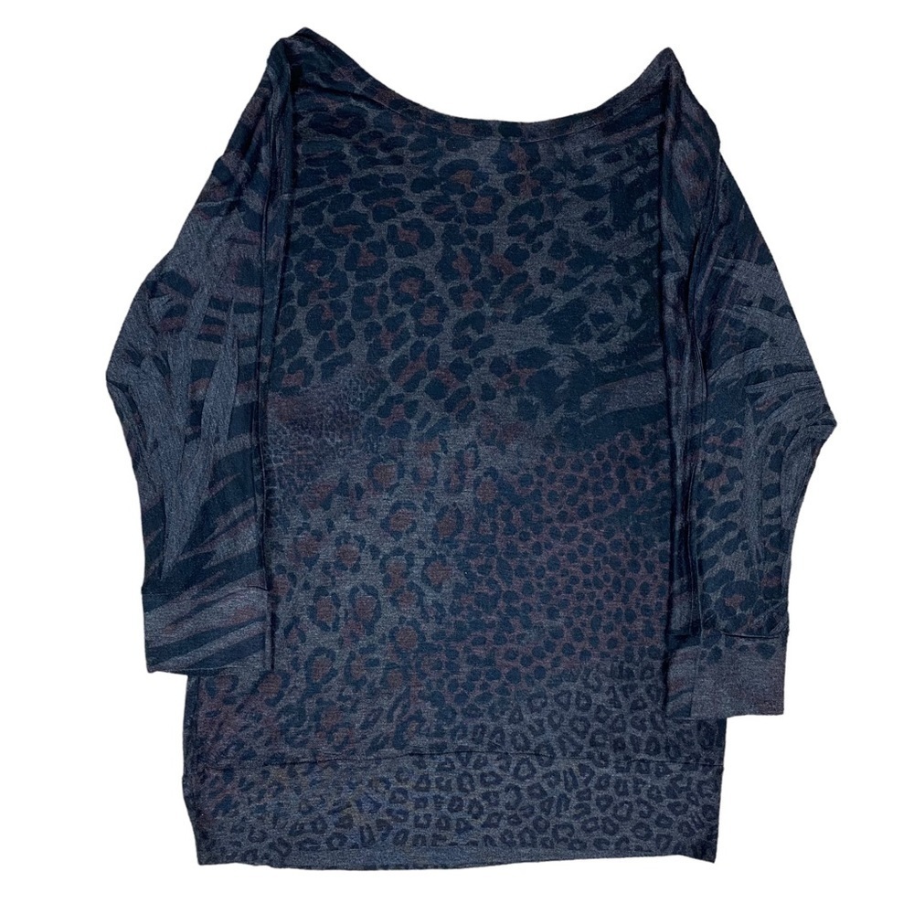 Forever 21 Long Sleeve Cheetah Print Top - Picture 2 of 7